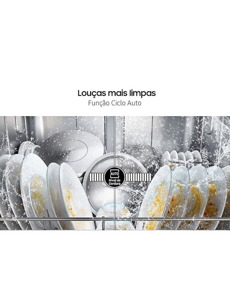 Lava-Louças Samsung Inox 10 Serviços 110V Dw50C6070Fs-Az