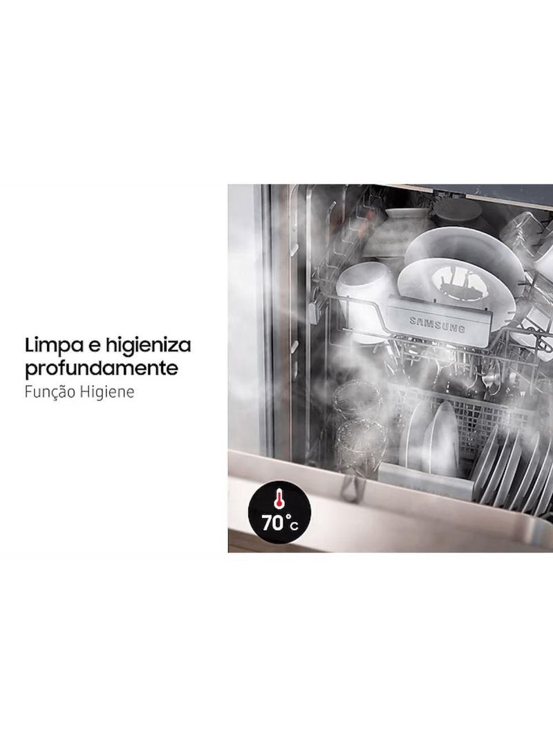 Lava-Louças Samsung Inox 10 Serviços 110V Dw50C6070Fs-Az