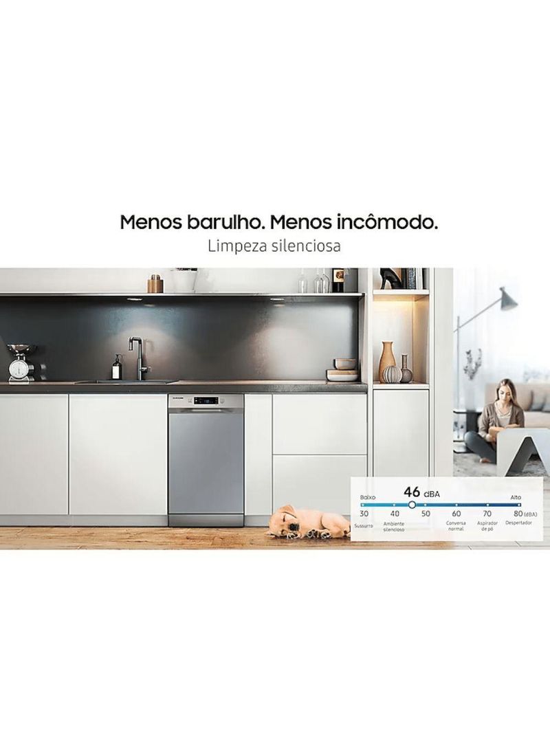 Lava-Louças Samsung Inox 10 Serviços 110V Dw50C6070Fs-Az