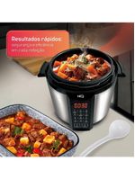Panela De Pressão Elétrica Multifuncional Digital HQ 6L Inox HQ-Y6DI 110V