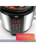 Panela De Pressão Elétrica Multifuncional Digital HQ 6L Inox HQ-Y6DI 110V