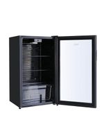 Frigobar Expositor Vertical HQ Vidro Duplo 95 Litros Preto HQ-95FBPV 220V