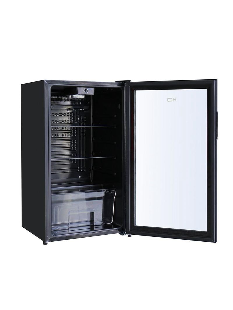 Frigobar Expositor Vertical HQ Vidro Duplo 95 Litros Preto HQ-95FBPV 220V