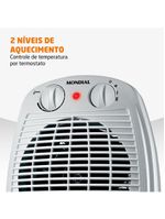 Aquecedor de Ar Mondial A-08 Cinza 127V