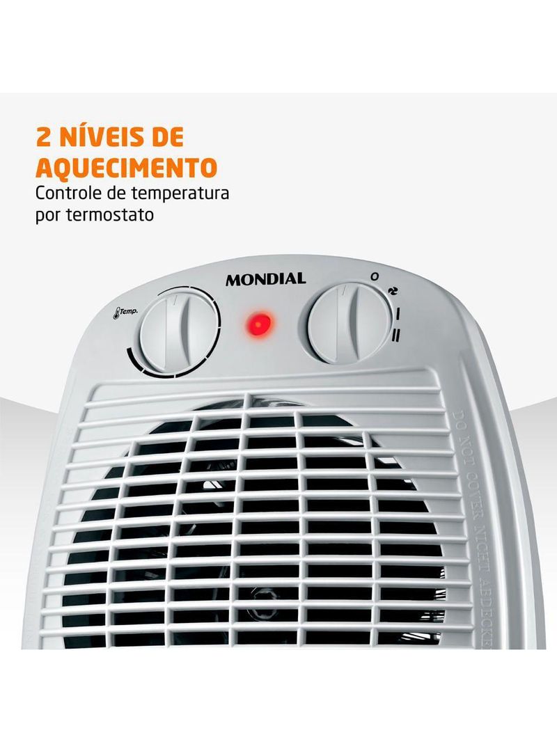 Aquecedor de Ar Mondial A-08 Cinza 127V