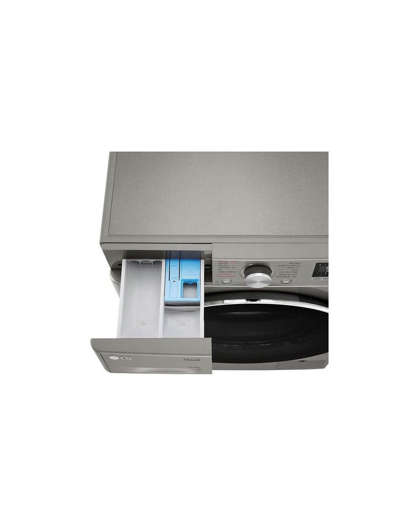 Lava e Seca Smart LG VC4 14kg Inox Look com Inteligência Artificial AI DD CV5014PC4 127V