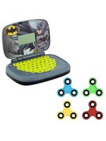 Kit Laptop Infantil Educativo Candide Batman Bilíngue + 1 Fidget Spinner Sortido
