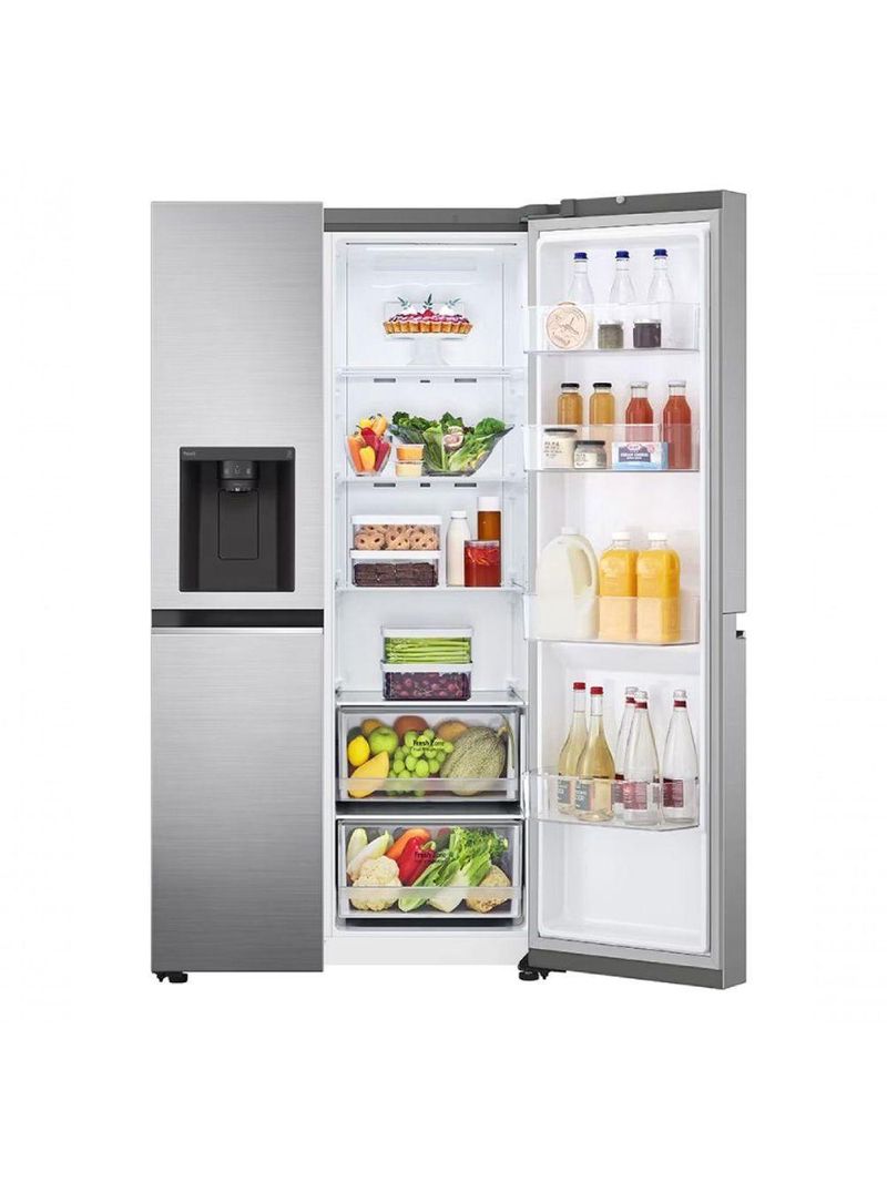 Geladeira Smart LG Side by Side UVnano 611L Motor Inverter GC-L257SLP1 220V