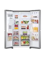 Geladeira Smart LG Side by Side UVnano 611L Motor Inverter GC-L257SLP1 220V