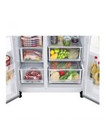 Geladeira Smart LG Side by Side UVnano 611L Motor Inverter GC-L257SLP1 220V