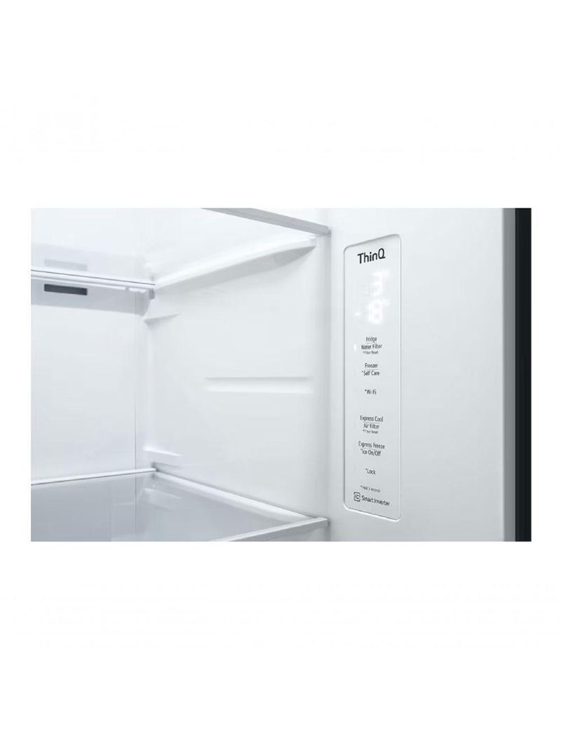 Geladeira Smart LG Side by Side UVnano 611L Motor Inverter GC-L257SLP1 220V