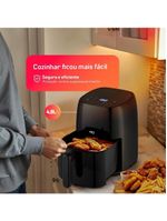 Fritadeira Sem óleo Airfryer HQ Digital Preto 4,8L HQ-AF48LDP 110V