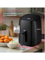 Fritadeira Sem óleo Airfryer HQ Digital Preto 4,8L HQ-AF48LDP 110V