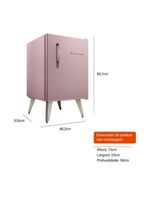 Frigobar Brastemp Retrô 76L Rosa 110V BRA08HOANA