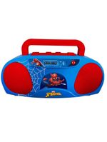 Kit homem-aranha - laptop infantil bilíngue + boombox karaoke