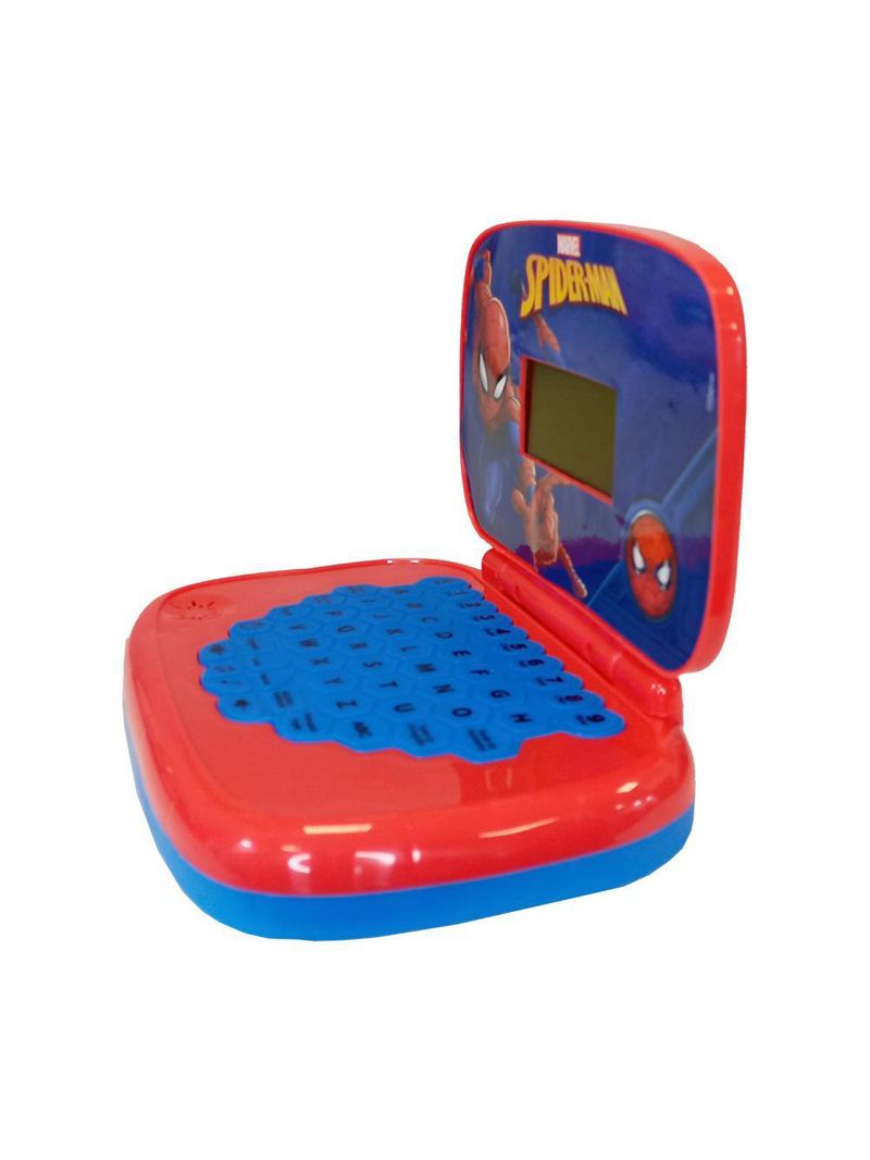 Kit homem-aranha - laptop infantil bilíngue + boombox karaoke