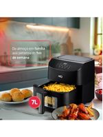 Fritadeira Sem Óleo Airfryer HQ 7 Litros Digital Com Visor Preto HQ-AF7LDL 110V