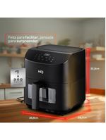 Fritadeira Sem Óleo Airfryer HQ 7 Litros Digital Com Visor Preto HQ-AF7LDL 110V