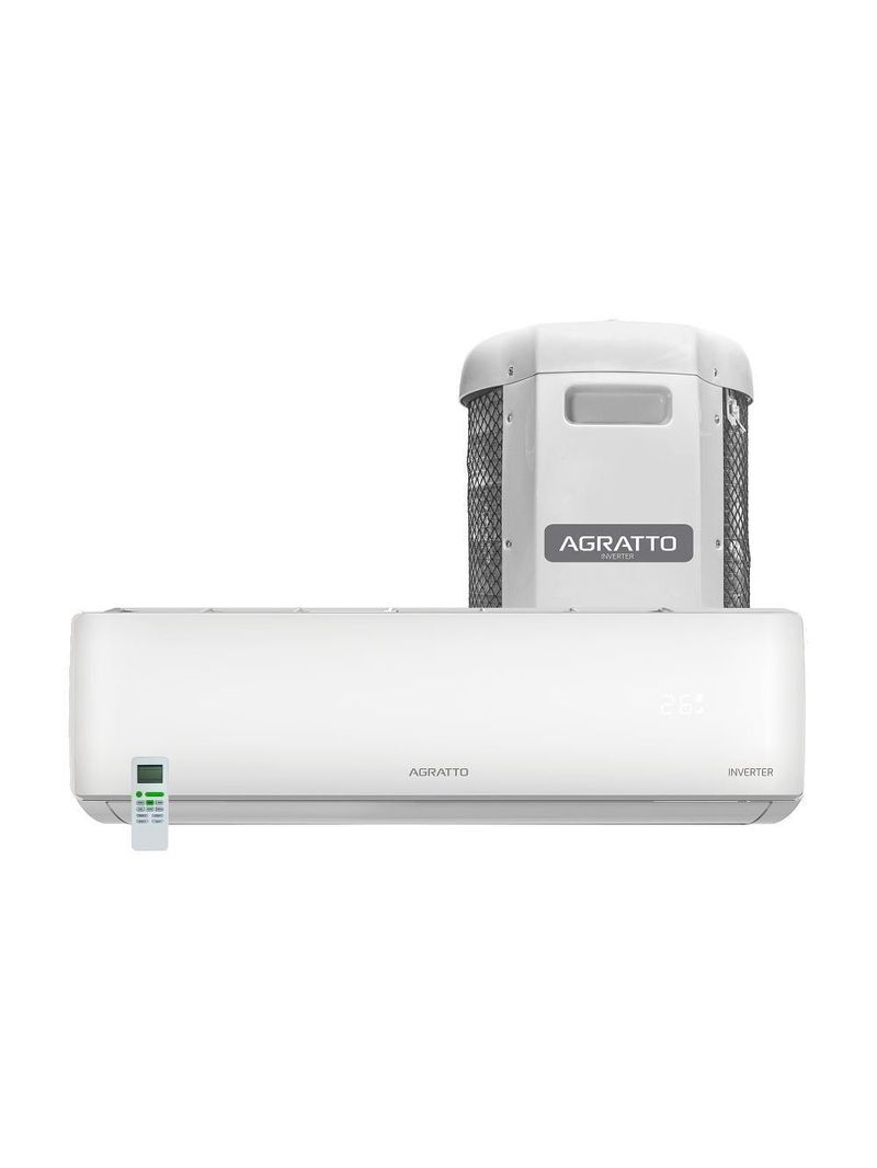 Ar Condicionado Split Agratto Hi Wall Liv Top Inverter 18000 BTU/h Quente e Frio Monofásico Branco LCST18QF-02I 220V