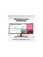 Monitor LG UltraWide Curvo Tela VA de 34” WQHD 3440 x 1440 21:9 sRGB 99% HDR10 PBP 100Hz AMD FreeSync 34WR50QC-B