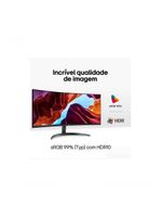 Monitor LG UltraWide Curvo Tela VA de 34” WQHD 3440 x 1440 21:9 sRGB 99% HDR10 PBP 100Hz AMD FreeSync 34WR50QC-B