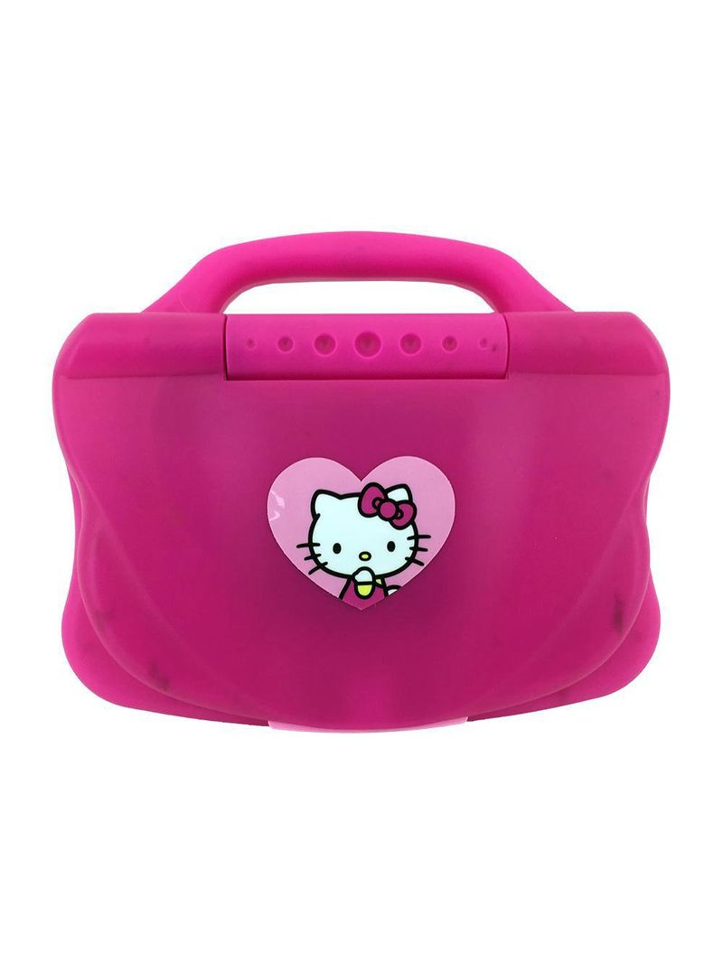 Kit Laptop Infantil Educativo Candide Hello Kitty Tech Bilíngue + 1 Fidget Spinner Sortido