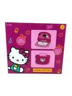 Kit Laptop Infantil Educativo Candide Hello Kitty Tech Bilíngue + 1 Fidget Spinner Sortido