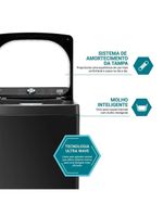 Máquina De Lavar Philco 14kg 12 Programas De Lavagem Titânio PLR14B 220V