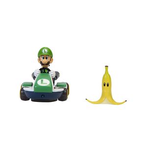 Veículo fricção Super Mario kart spin out - Luigi