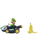 Veículo fricção Super Mario kart spin out - Luigi