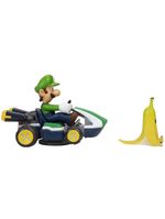 Veículo fricção Super Mario kart spin out - Luigi