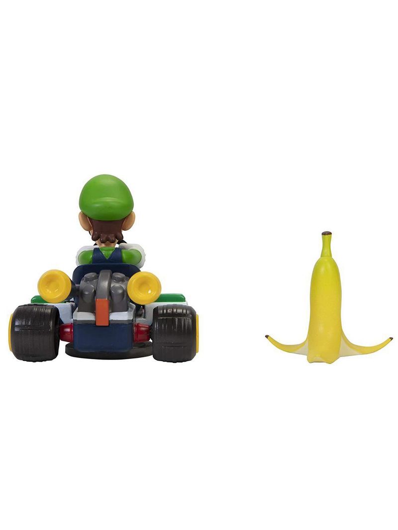 Veículo fricção Super Mario kart spin out - Luigi