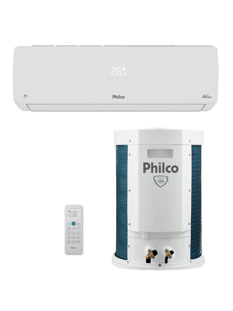Ar Condicionado Philco Split Hi Wall Inverter 24000 Btu/h Quente E Frio Monofásico Branco PAC24000IQFM15 220V