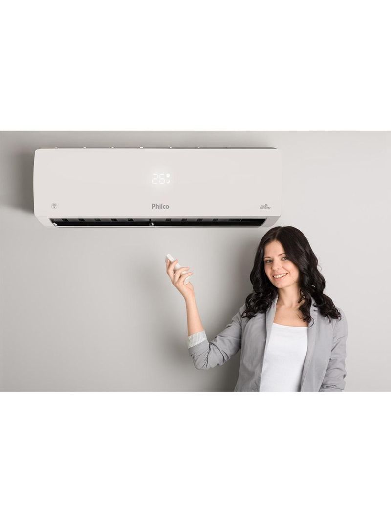 Ar Condicionado Philco Split Hi Wall Inverter 24000 Btu/h Quente E Frio Monofásico Branco PAC24000IQFM15 220V