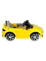 Carrinho elétrico amarelo audi tt rs 24ghz 12v bel brink