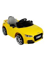 Carrinho elétrico amarelo audi tt rs 24ghz 12v bel brink