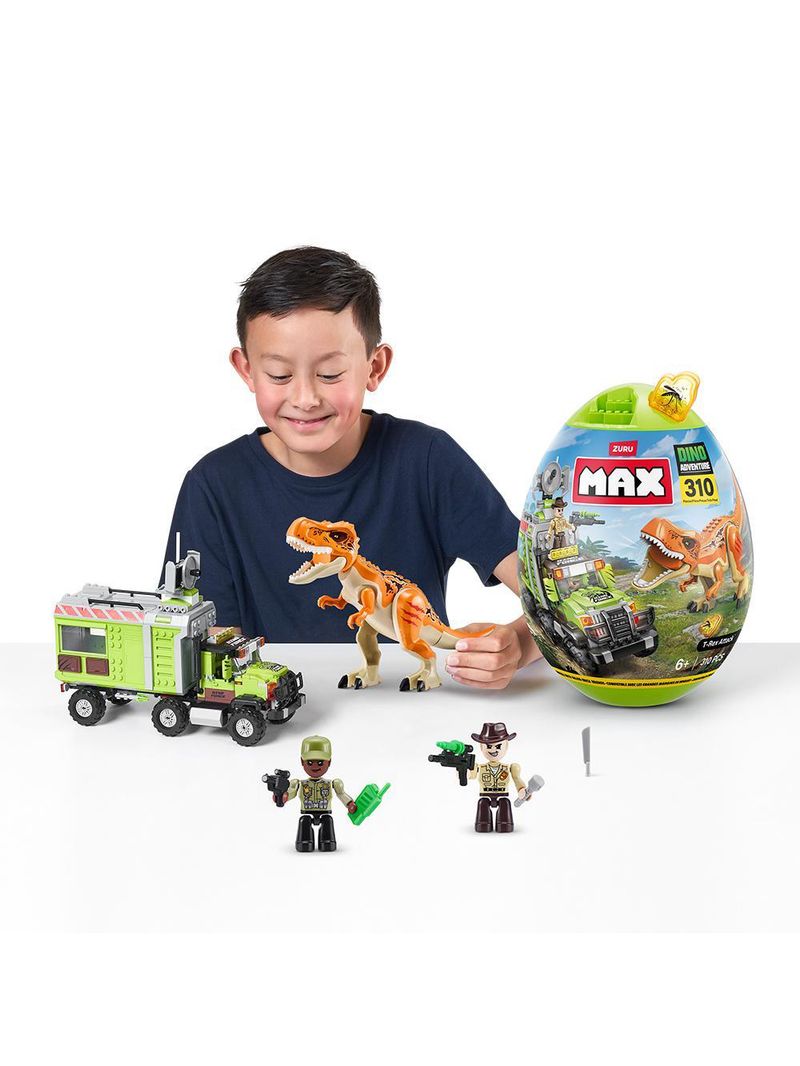 Blocos de Construção Max Dino Adventure 310 Peças - Candide