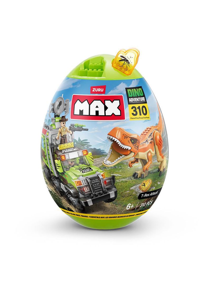 Blocos de Construção Max Dino Adventure 310 Peças - Candide
