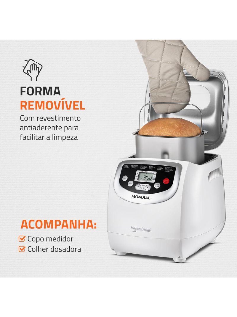 Panificadora Automática Mondial Master Bread 127V