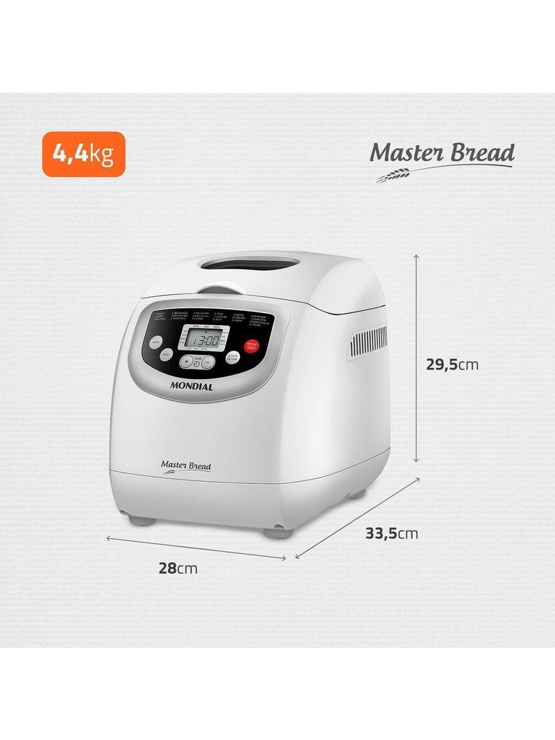 Panificadora Automática Mondial Master Bread 127V