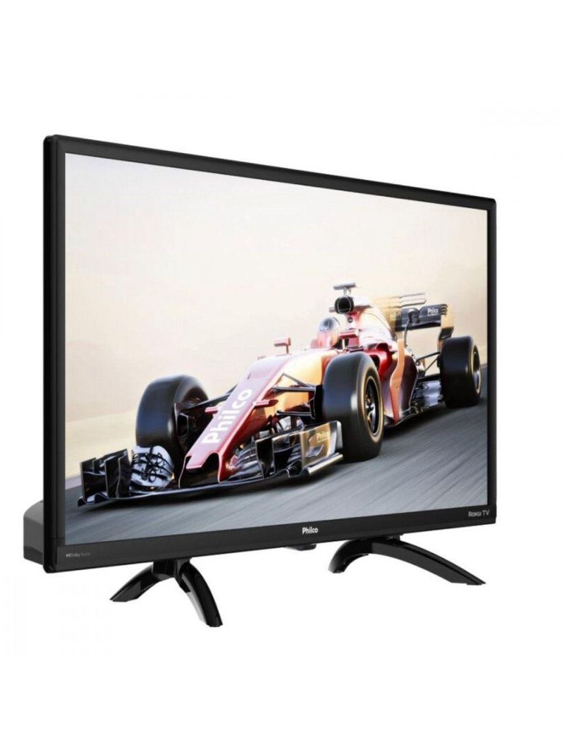 Smart Tv 24 Philco Led Roku Tv Dolby Audio Netflix Preto Bivolt