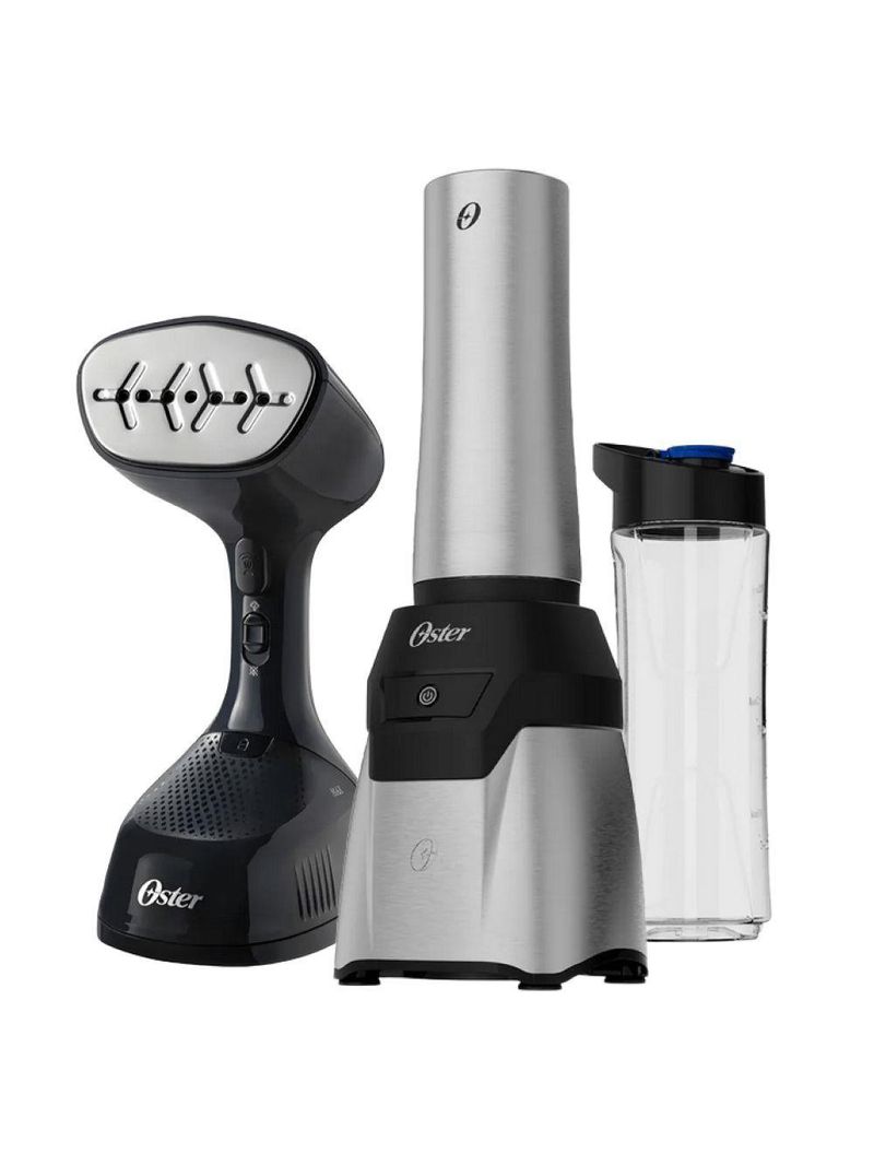 Kit Blender Power Inox E Passadeira A Vapor Oster 220V