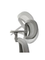 Cadeira Ergonômica NR 17 Presidente Prime Encosto Mesh Apoio De Cabeça E Braços Ajustáveis Cinza