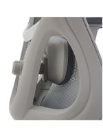 Cadeira Ergonômica NR 17 Presidente Prime Encosto Mesh Apoio De Cabeça E Braços Ajustáveis Cinza