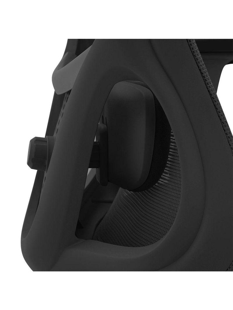 Cadeira Ergonômica NR 17 Presidente Prime Encosto Mesh Apoio De Cabeça E Braços Ajustáveis Preta