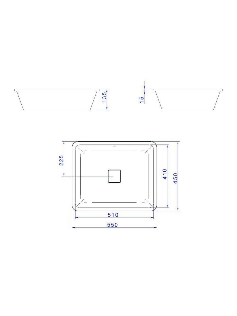 Cuba De Embutir Deca Slim 55x45 L3305017 Retangular Branca