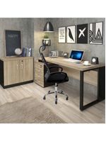 Kit 2 Cadeiras Escritório Diretor Tela Mesh Encosto De Cabeça Preto