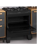 Fogão Itatiaia Electra Plus 5 Bocas Acendimento Automático Preto Fosco Bivolt