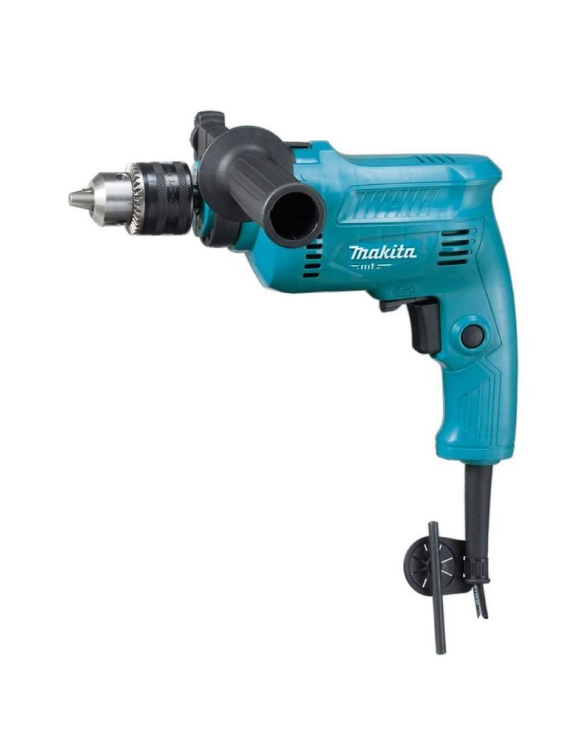 Furadeira De Impacto 1-2\'\' 500w Reversível Com Chave Mandril Punho Lateral M0801b 220v Makita