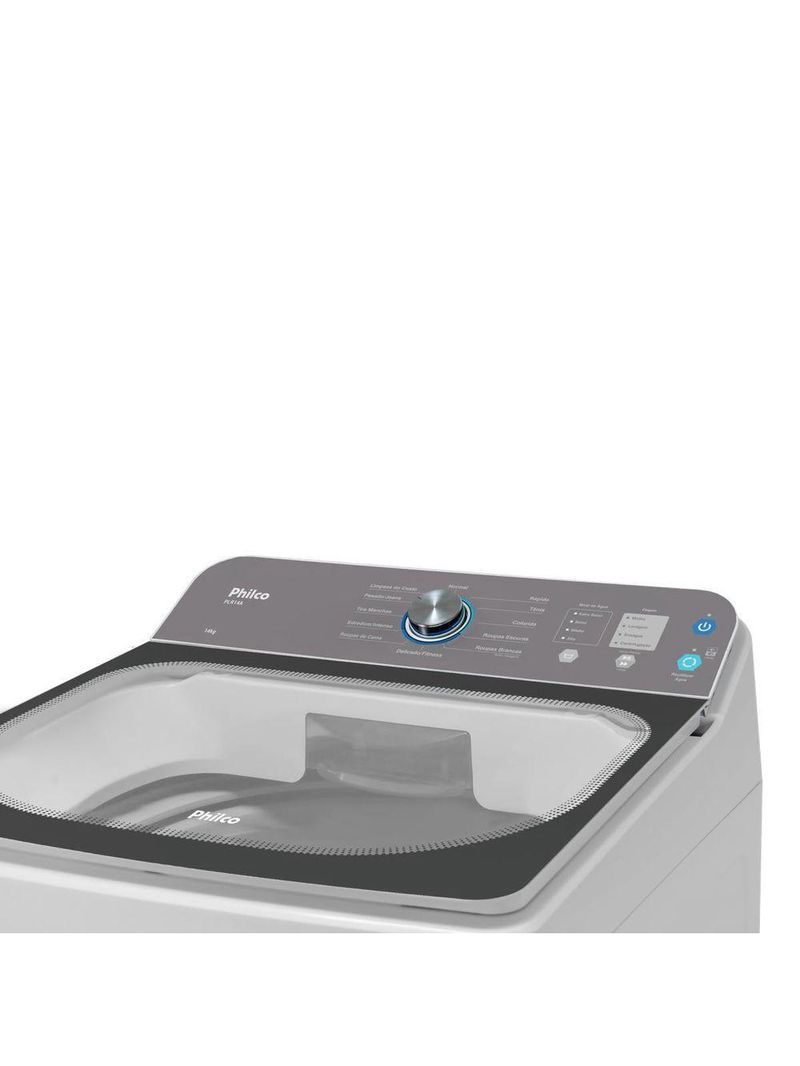 Máquina De Lavar Philco PLR14A 14kg 12 Tipos De Lavagem Branco 220V